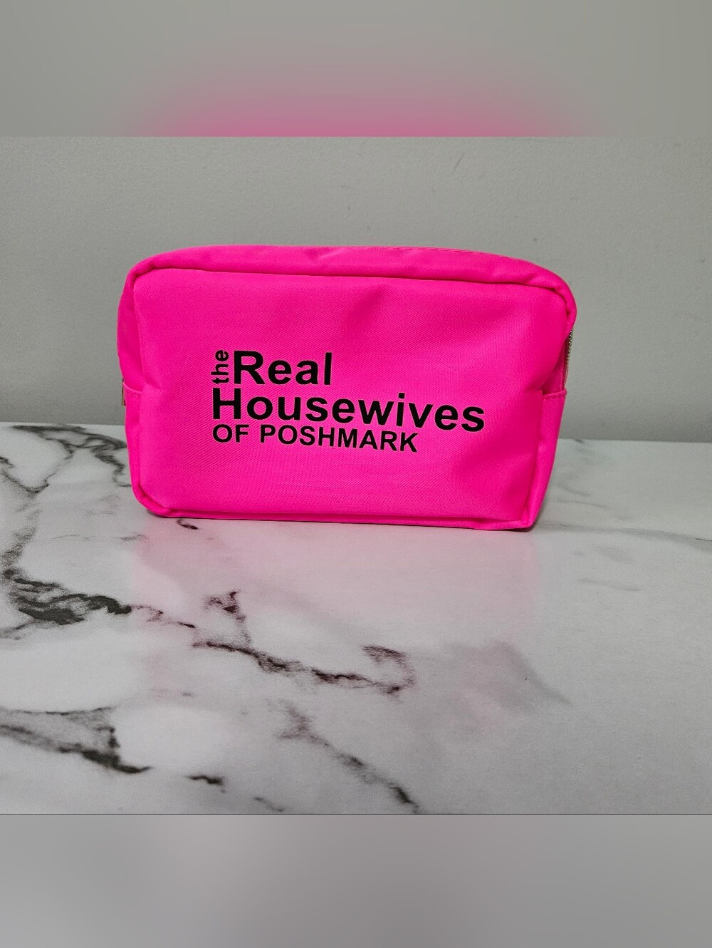 "The Real Housewives Of Poshmark" Nylon Cosmetic Pouch w/ Zipper (PICK 1) - Picture 2 of 14